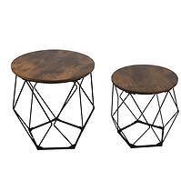 Súprava stolíkov Loft 8625 E dark vintage wood