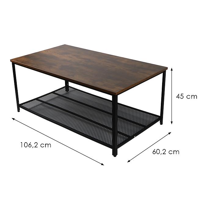 Konferenčný Stolík Loft 8629 E dark vintage wood