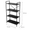 Regál Loft 8639 H black,2