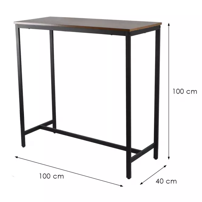 Stôl Loft 8634 E dark vintage wood