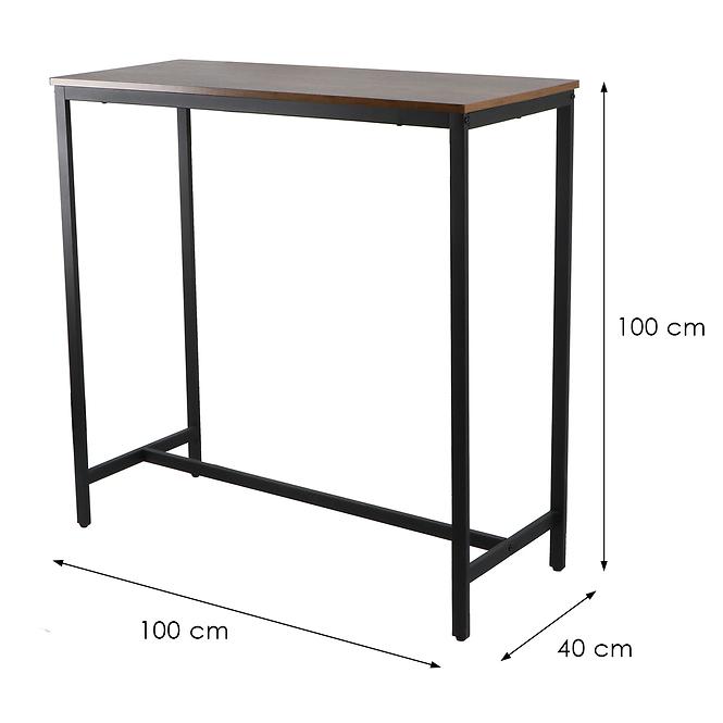 Stôl Loft 8634 E dark vintage wood