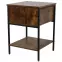 Nočný Stolík Loft 8624 E dark vintage wood
