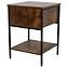 Nočný Stolík Loft 8624 E dark vintage wood