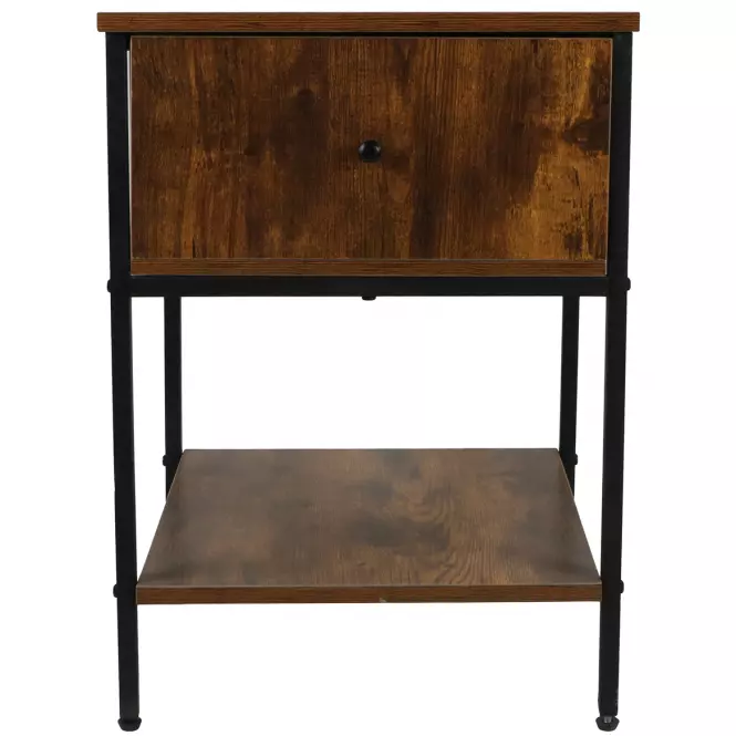 Nočný Stolík Loft 8624 E dark vintage wood
