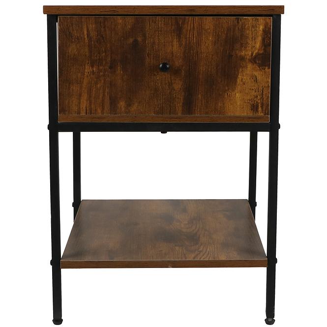 Nočný Stolík Loft 8624 E dark vintage wood,4