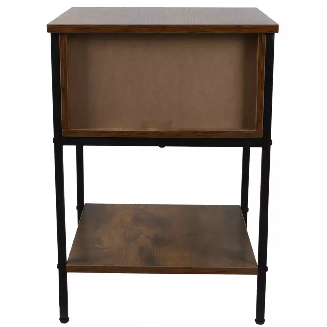 Nočný Stolík Loft 8624 E dark vintage wood