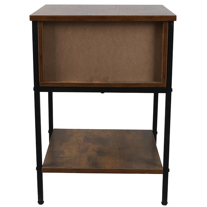 Nočný Stolík Loft 8624 E dark vintage wood