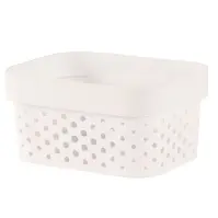 Úložný box zdobený Infinity 1,4l biely 252511