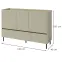 Komoda Luca LC7 3S3D eukalyptus/dub baltic,2