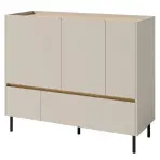 Komoda Luca LC8 2S3D béžová/dub