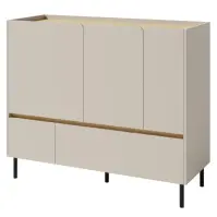 Komoda Luca LC8 2S3D béžová/dub