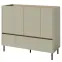 Komoda Luca LC8 2S3D eukalyptus/dub baltic
