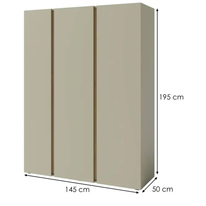 Skriňa Luca LC1 3D eukalyptus/dub baltic