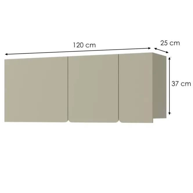Závesná Skrinka Luca LC12 3D eukalyptus,2
