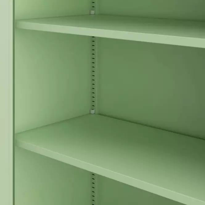 Kovová kancelárska skrinka Beata pastelovozelená