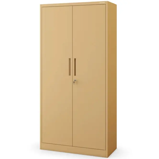Kovová skriňa Dawid 90 cm – béžová, dvojdverová