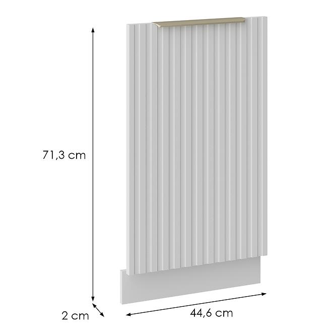 Dvierka na umývačku Tuluza 713x446 biely mat lamel