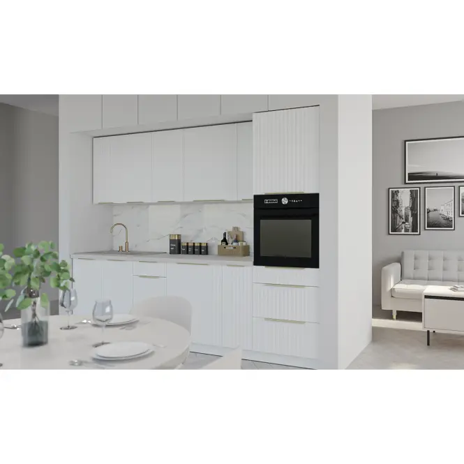 Kuchynská Skrinka Tuluza 105 ND 1F BB biely mat lamel,6
