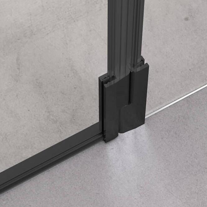 Sprchový kút Bravo 100x80x195 black,4