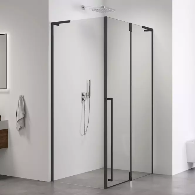 Sprchový kút Bravo 100x80x195 black
