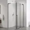 Sprchový kút Bravo 100x80x195 black,6