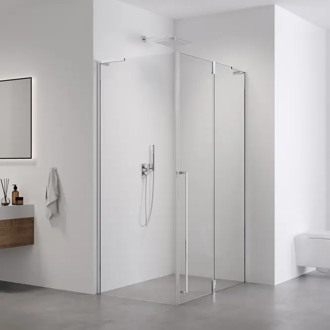 Sprchový kút Bravo 100x80x195 chróm,6
