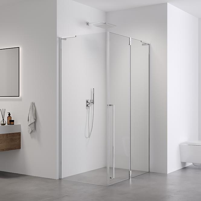 Sprchový kút Bravo 100x80x195 chróm,6