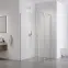 Sprchový kút Bravo 100x80x195 chróm,6