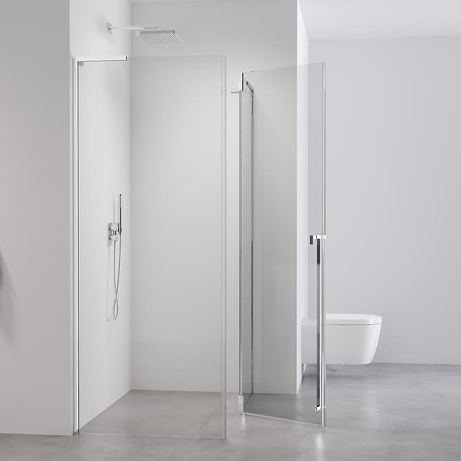 Sprchový kút Bravo 100x80x195 chróm,7