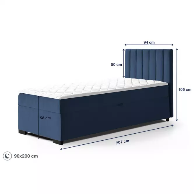 Posteľ Eryk 90x200 Mono 242,8