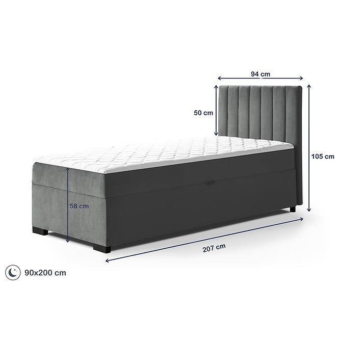 Posteľ Eryk 90x200 Mono 247