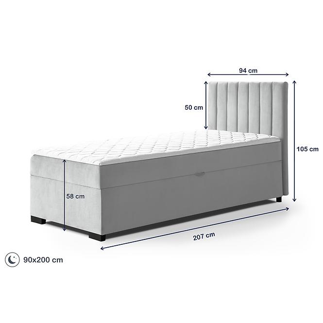Posteľ Eryk 90x200 Mono 244