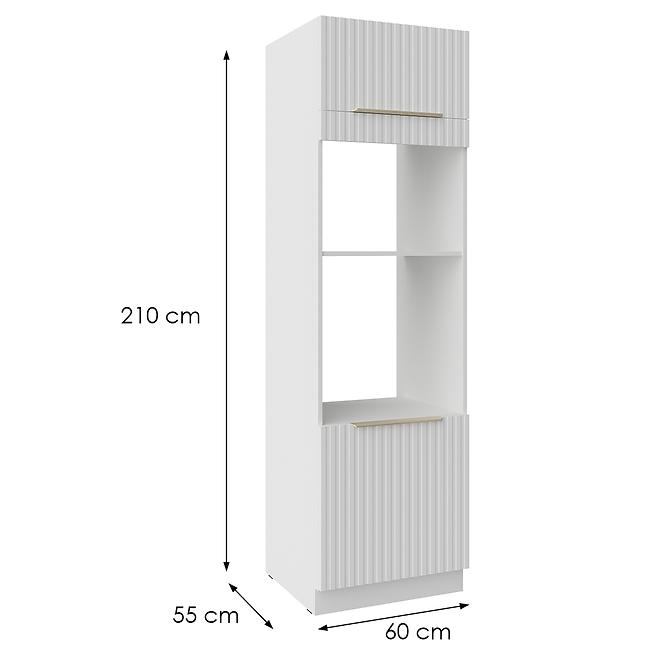 Kuchynská Skrinka Tuluza 60DPM-210 2F biely mat lamel