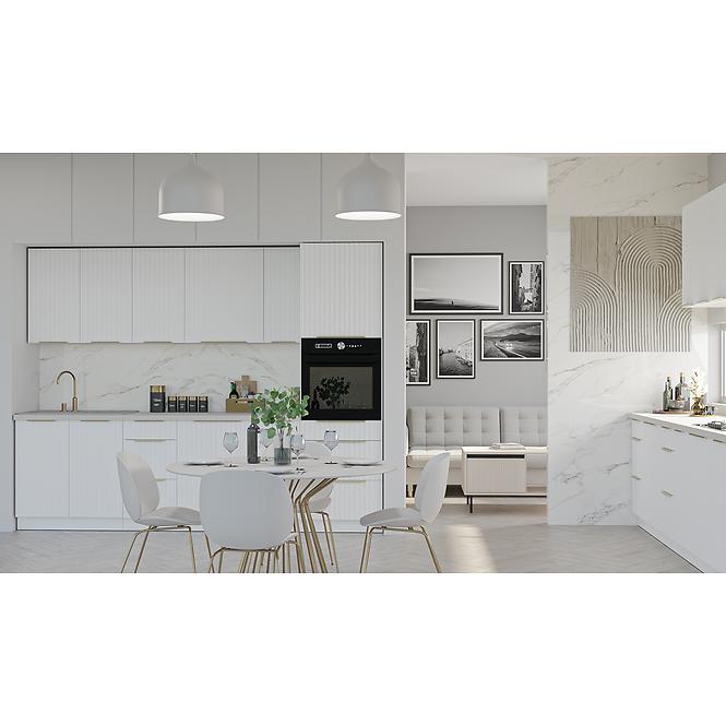 Kuchynská Skrinka Tuluza 60DK-210 2F biely mat lamel
