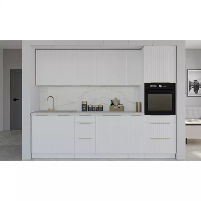 Kuchynská Skrinka Tuluza 60DK-210 2F biely mat lamel