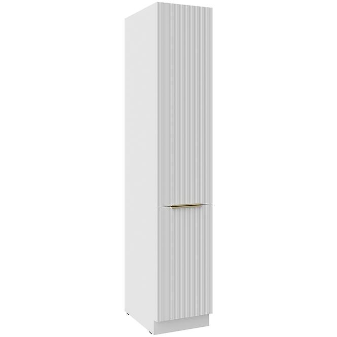 Kuchynská Skrinka Tuluza 40DK-210 2F biely mat lamel