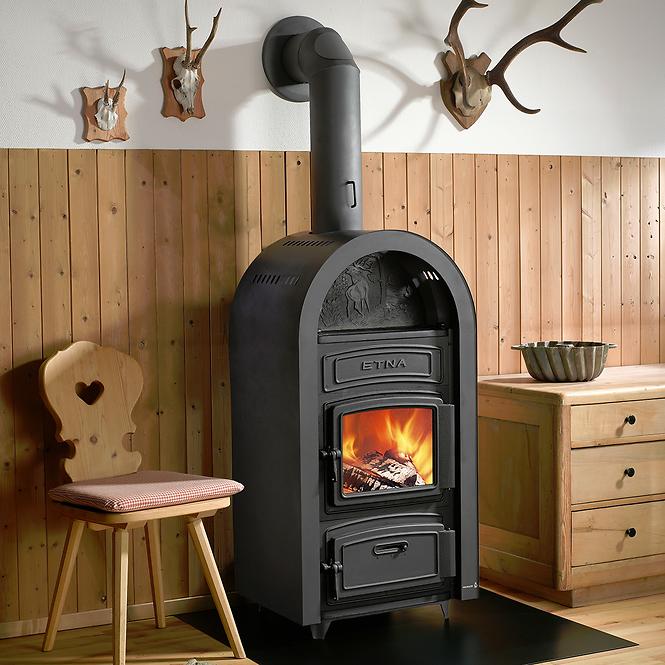 Oceľová pec Etna black 9 kW,3