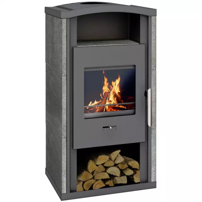 Oceľová pec Gron gray 6 kW