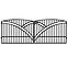 Brána Genua 397x145 ZN RAL9005 mat