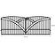 Brána Genua 397x145 ZN RAL9005 mat,2