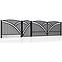 Brána Genua 397x145 ZN RAL9005 mat,3