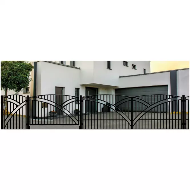Brána Genua 397x145 ZN RAL9005 mat