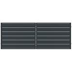 Brána Novara 400x150 ZN RAL7024 mat