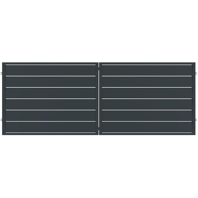 Brána Novara 400x150 ZN RAL7024 mat
