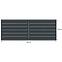 Brána Novara 400x150 ZN RAL7024 mat,2