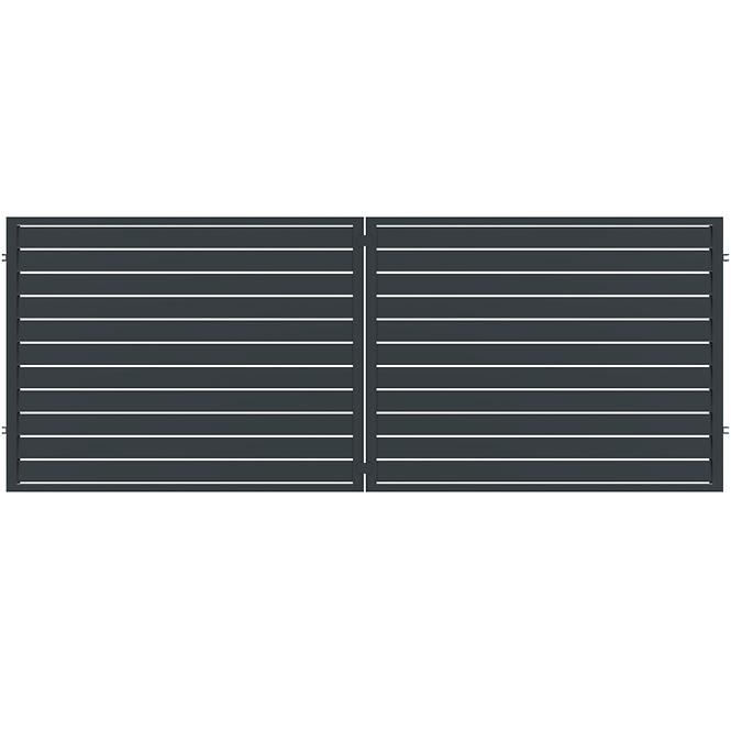 Brána Salerno 400x150 ZN RAL7024 mat