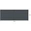 Brána Salerno 400x150 ZN RAL7024 mat,2