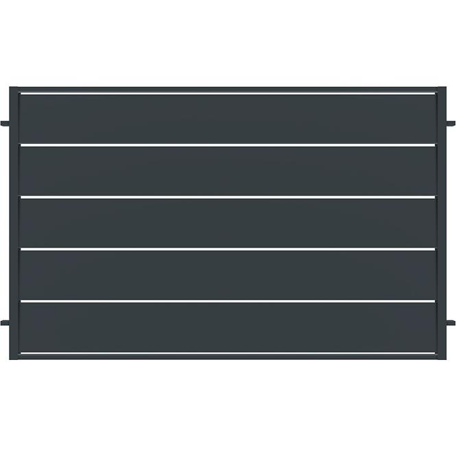 Plotové pole Novara 2x1,20 ZN RAL7024 mat