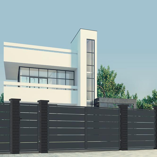 Plotové pole Novara 2x1,20 ZN RAL7024 mat