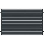Plotové pole Salerno 2x1,20 ZN RAL7024 mat